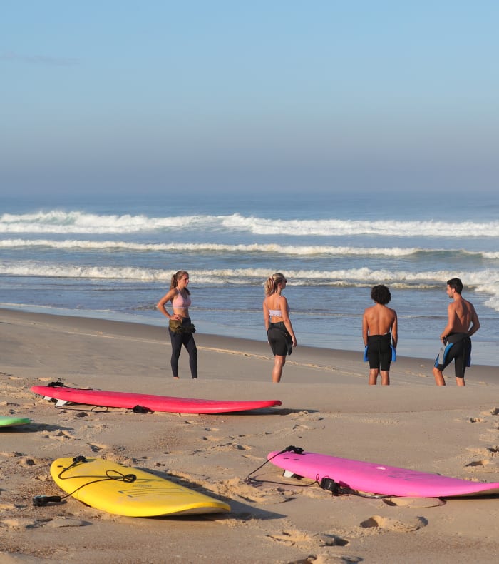 Surfing i Carcans Beach og opdagelse af Bombannes