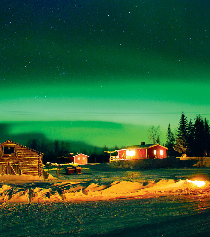 Aventures et aurores boréales en Laponie