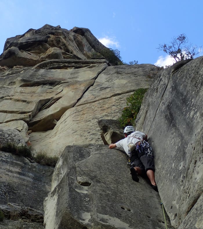 Klatrelejr – klippeklatring