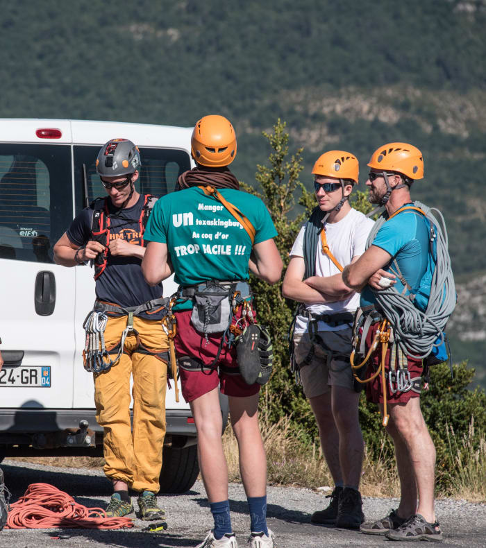 Camp Escalade grandes voies Initiation