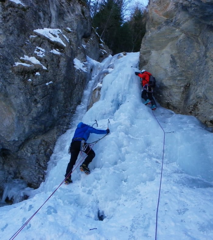Cascades de glace débutant - Queyras