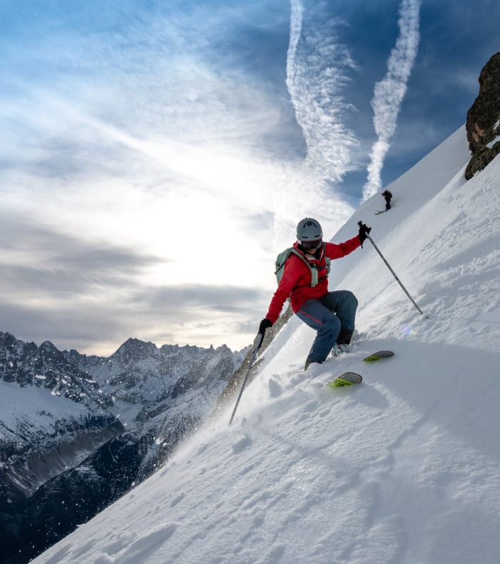Opdagelse af off-piste skiløb deltid