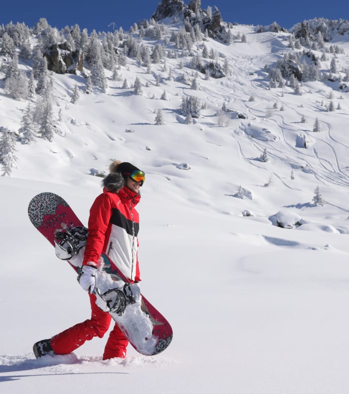 Découverte du snowboard hors-piste