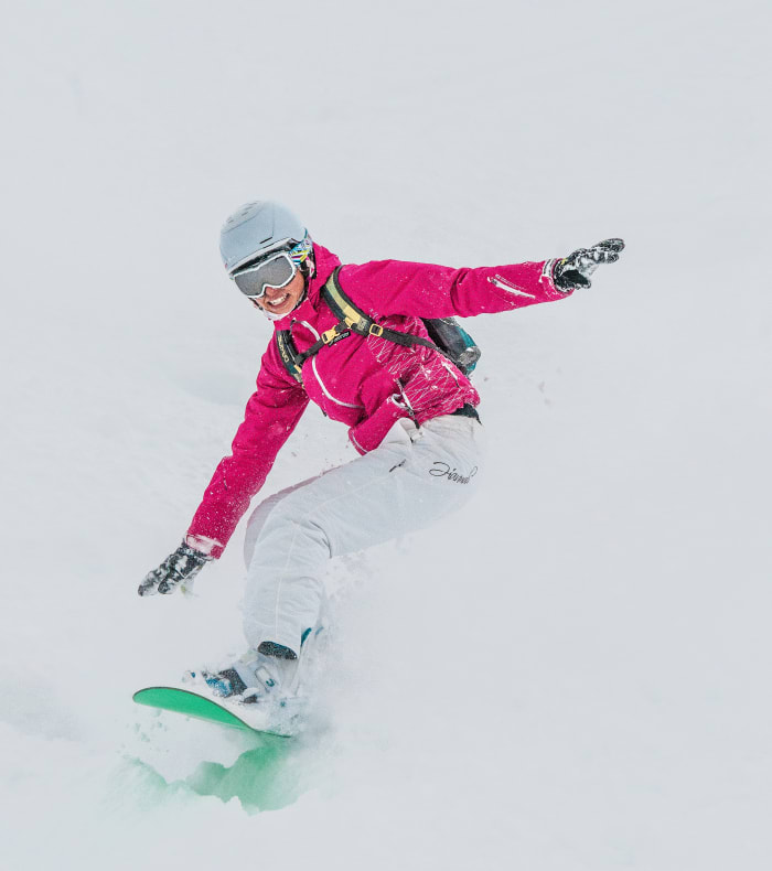 Découverte du snowboard hors-piste