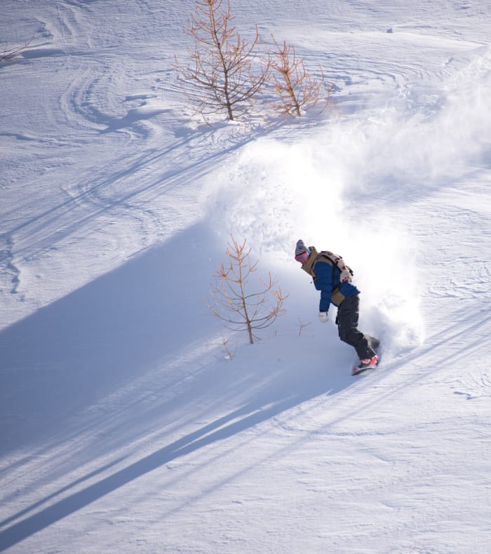 Opdag off-piste snowboarding