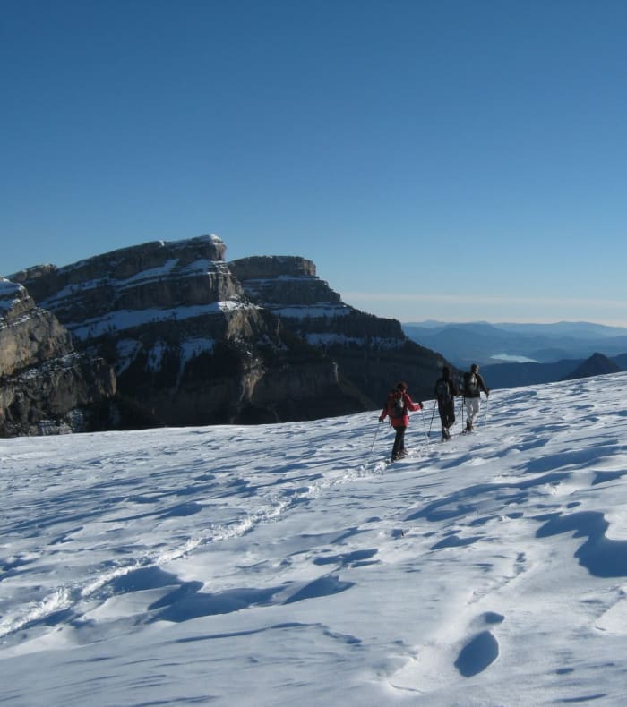 Groupe PE - Raquettes dans les Pyrénées, au pied du Mont-Perdu
