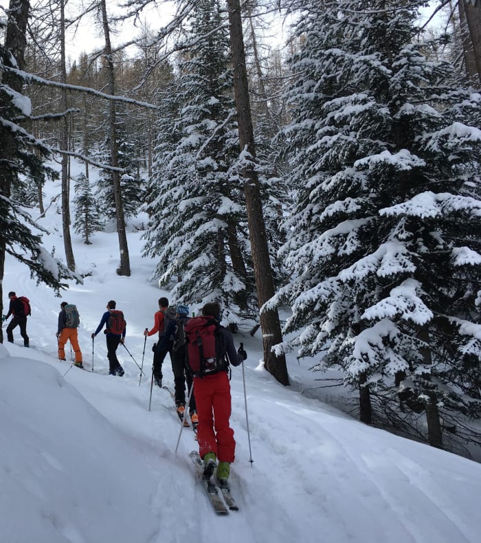 Initiation au ski de randonnée dans les montagnes du Queyras