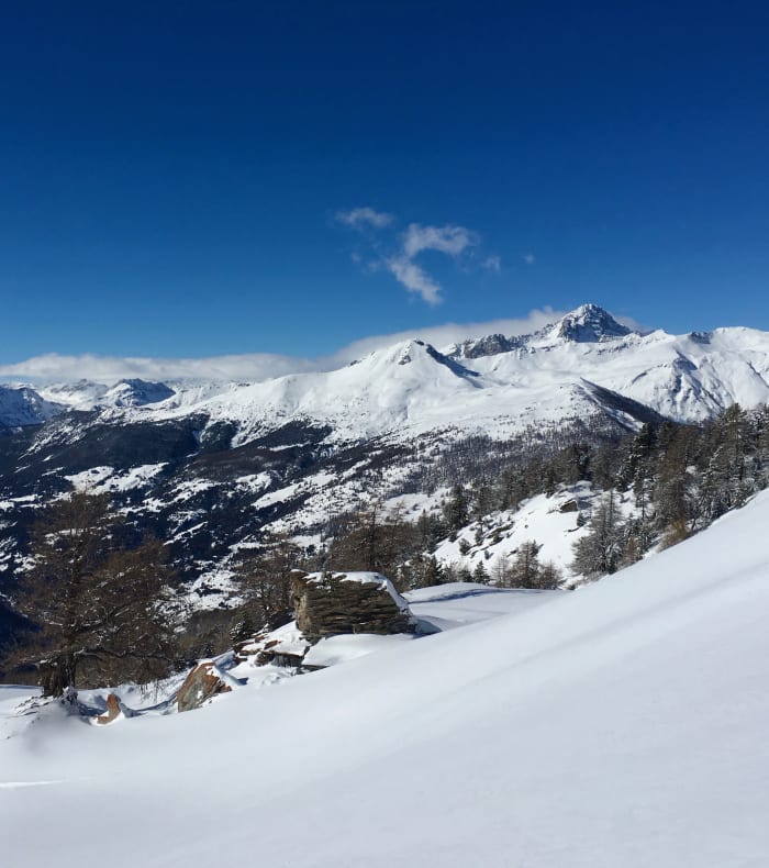 Initiation au ski de randonnée dans les montagnes du Queyras