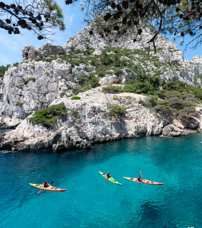 Kayak de mer et randonnée : calanque Terre et Mer en 5 jours happy Summer