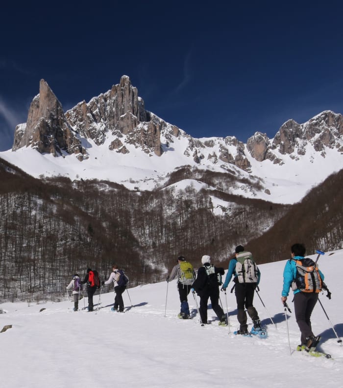 La raquette sportive dans les Pyrénées d'Aragon : les Vallées Occidentales