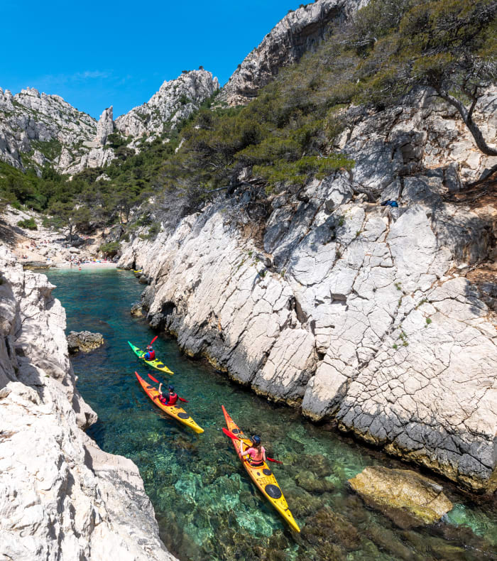 Les calanques en kayak de mer en 5 jours