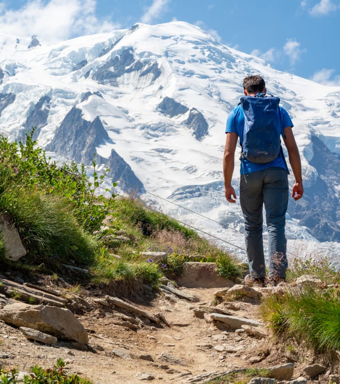 Panoramic des glaciers du mont Blanc
