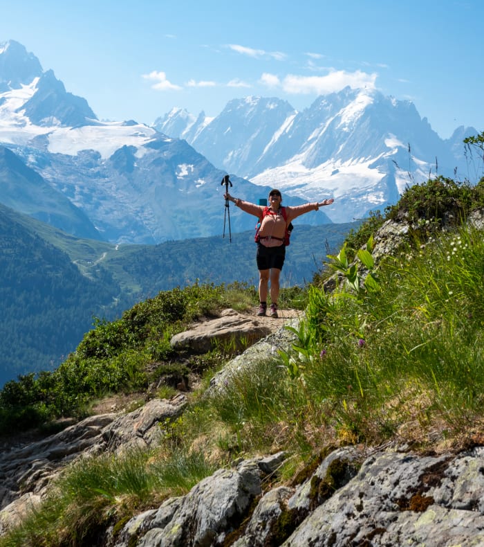 Panoramic des glaciers du mont Blanc