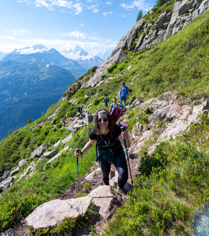 Panoramic des glaciers du mont Blanc