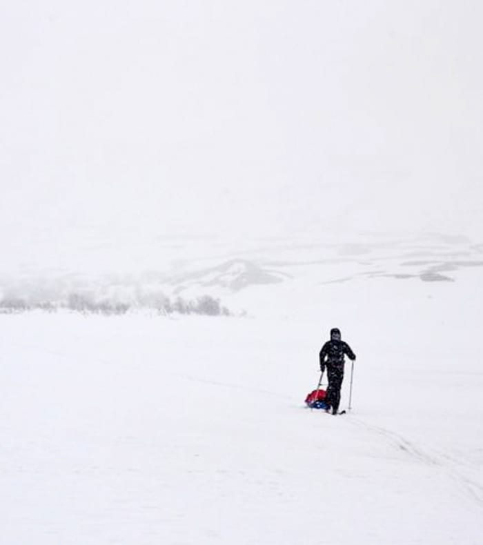 Premier raid ski et pulka dans le Jura