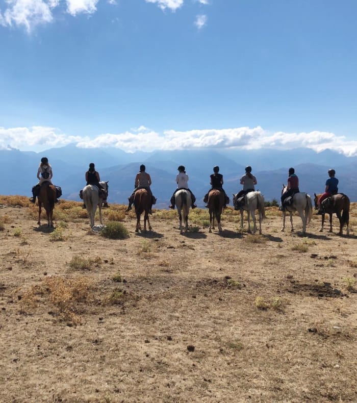 Heste ridetur på Korsika