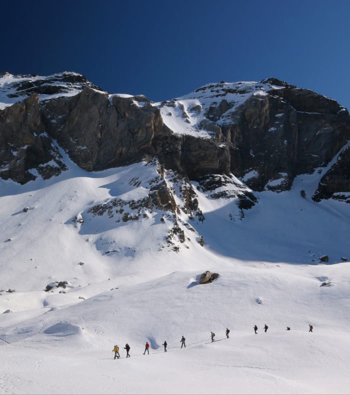 Raquettes féériques dans le massif des Encantats