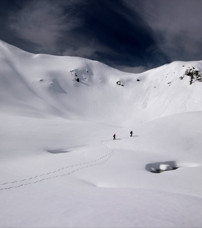 Raquettes féériques dans le massif des Encantats