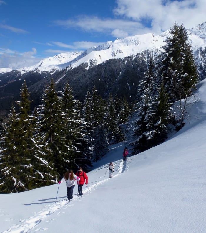 Raquettes sportives en Belledonne