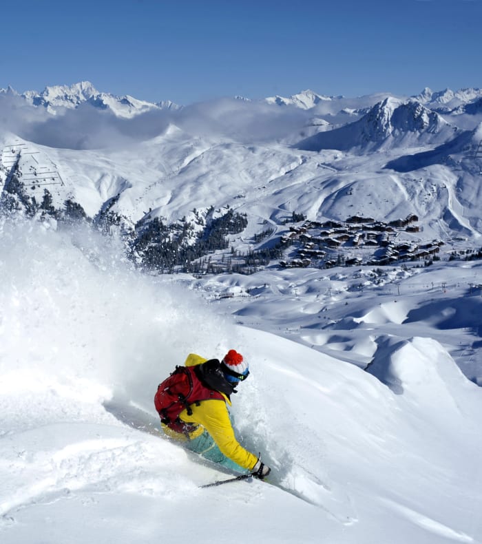 Ski hors-piste expert pentes raides