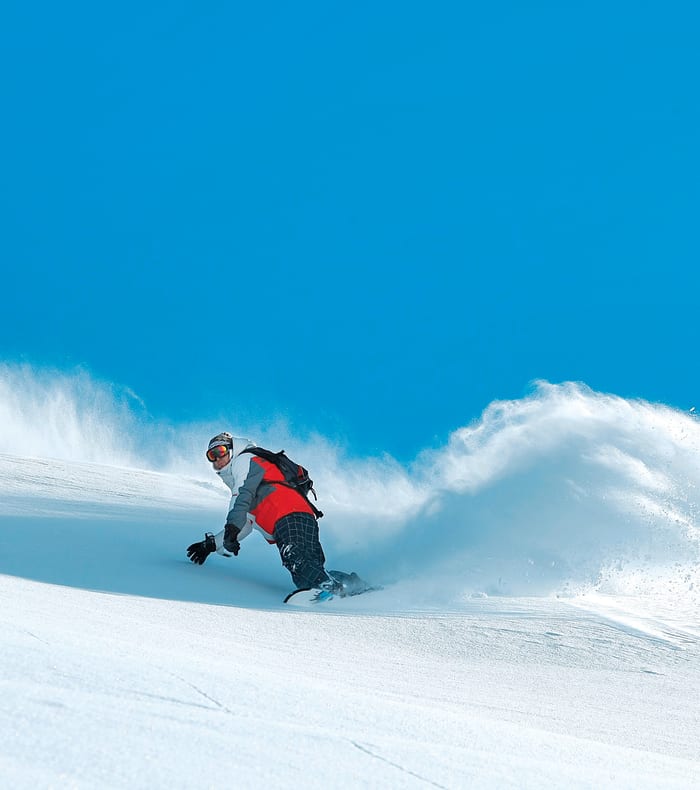 Ekspert off-piste snowboard