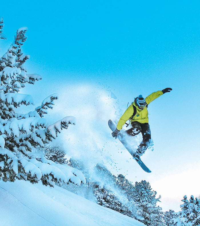 Ekspert off-piste snowboard