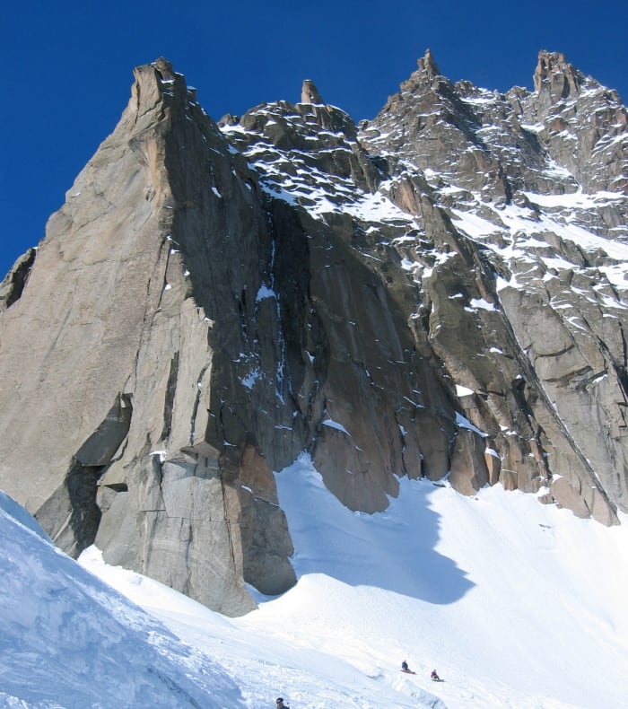 Snowboard hors-piste expert Vallée Blanche