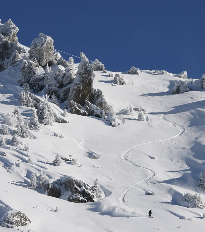 Snowboard hors-piste expert Vallée Blanche