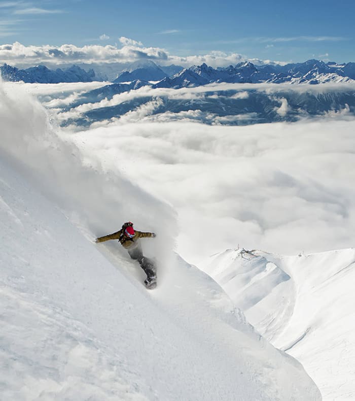 Snowboard hors-piste expert Vallée Blanche